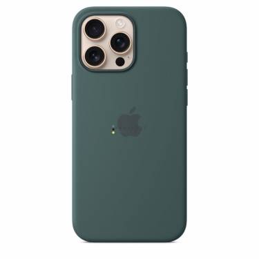 Apple iPhone 16 Pro Max Silicone Case with MagSafe Lake Green (Seasonal)